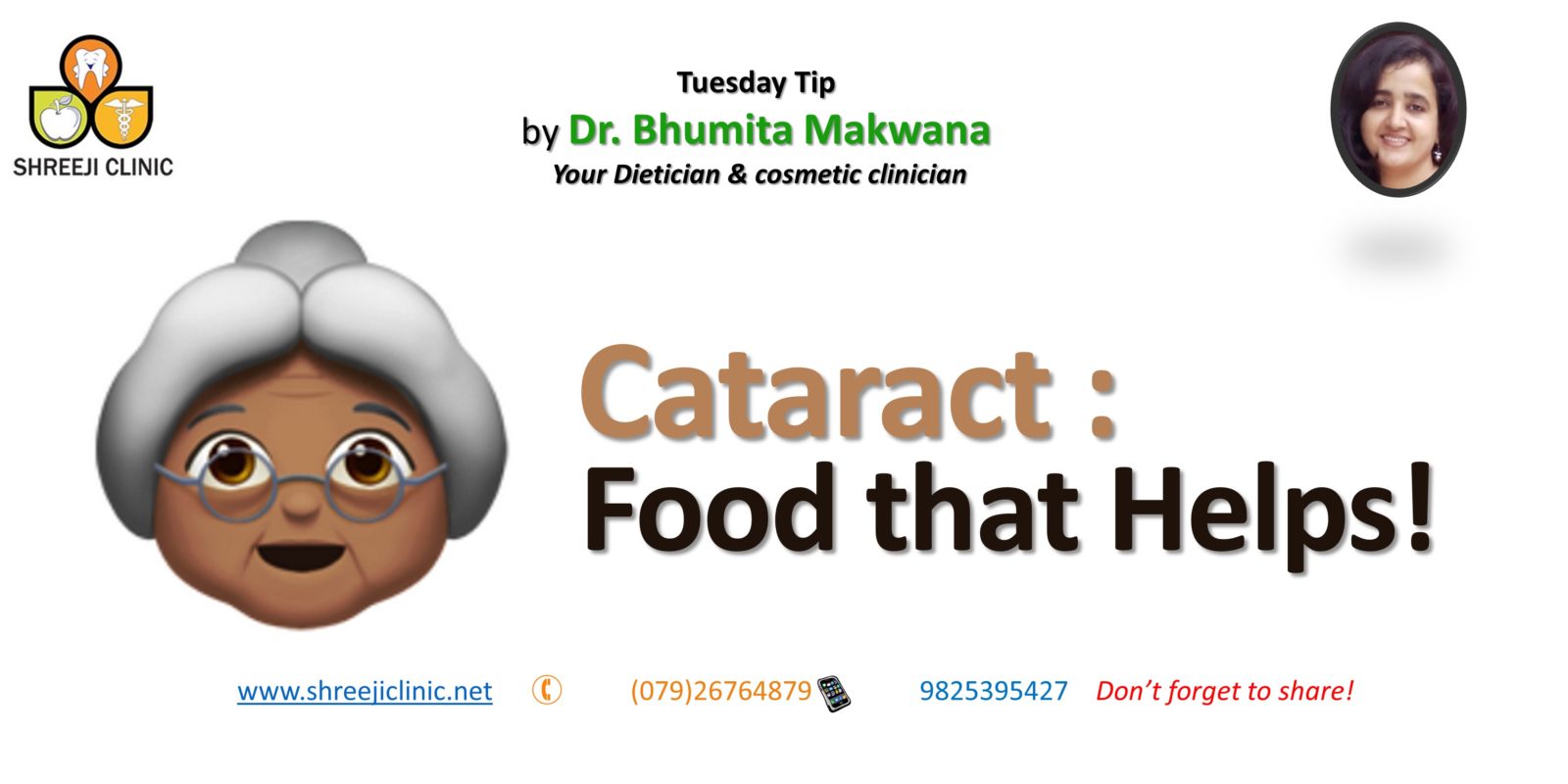 Cataract Food that Helps! Shreeji Clinic