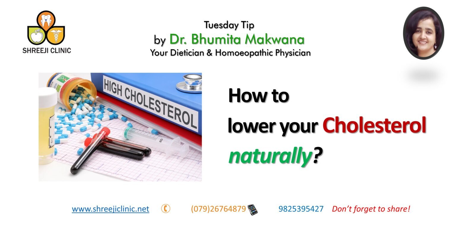 How to lower your cholesterol ‘naturally’? Shreeji Clinic